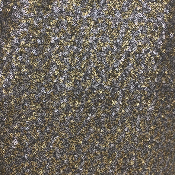 NWT Kevan Hall Studio Gold & Silver/Gunmetal Grey Sequin Dress w Cut Outs
Sz 14 - Picture 3 of 5